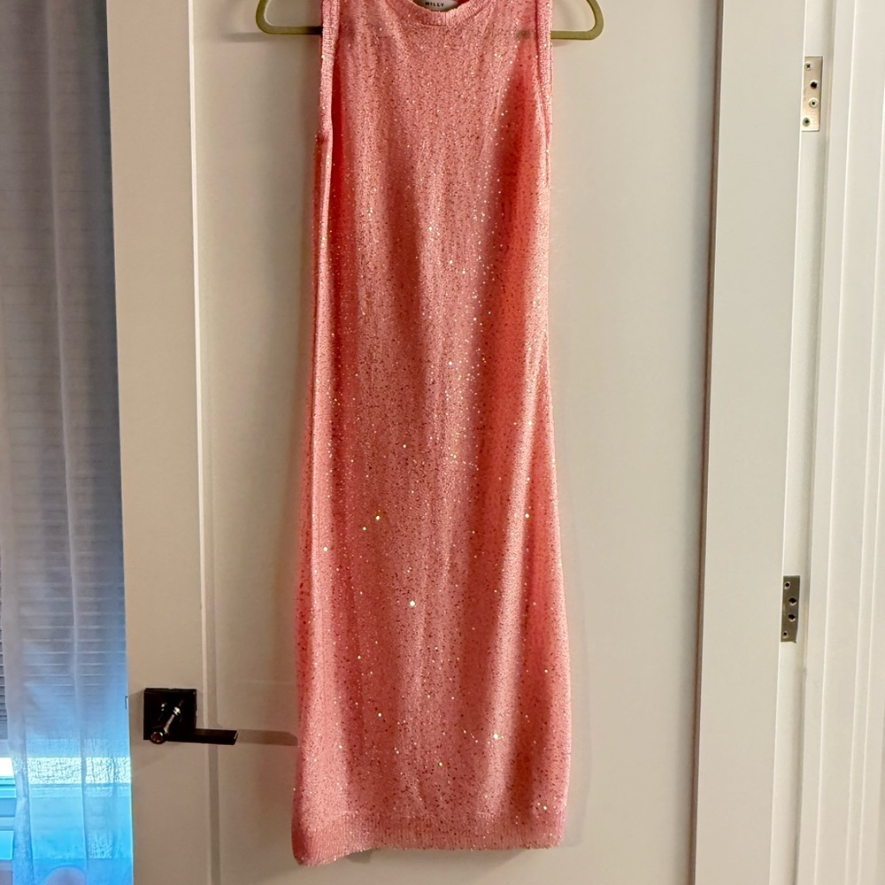 Elegant Pink Sleeveless Dress